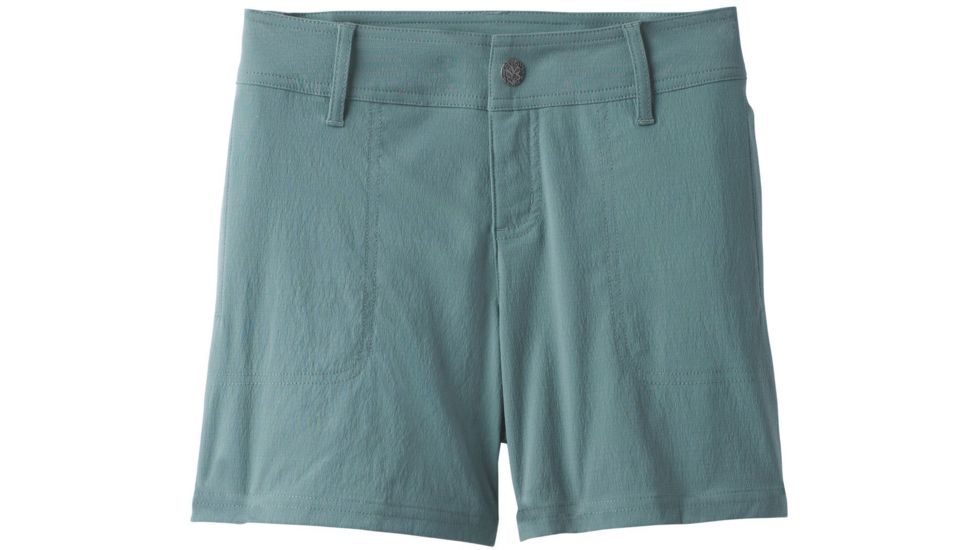 prAna Revenna Short 5in Inseam Womens, Starling Green, 8, W3118RG12-STGR-8