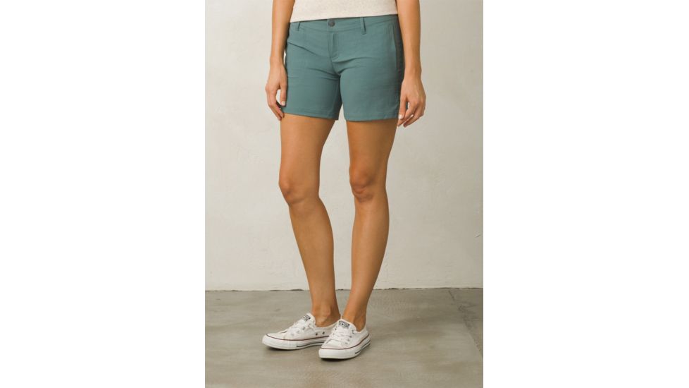 Prana Revenna Short 5in Inseam Womens, Starling Green, 8, W3118RG12-STGR-8