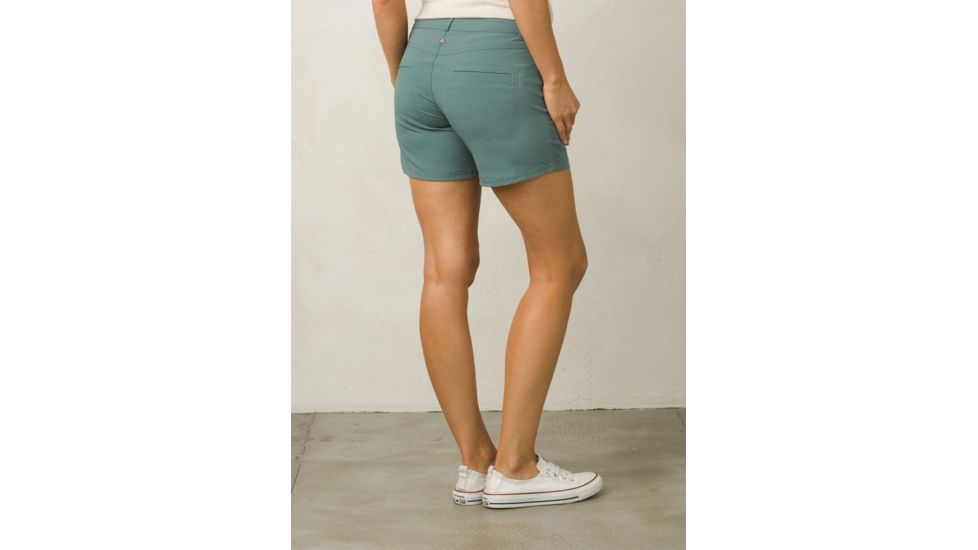 Prana Revenna Short 5in Inseam Womens, Starling Green, 8, W3118RG12-STGR-8