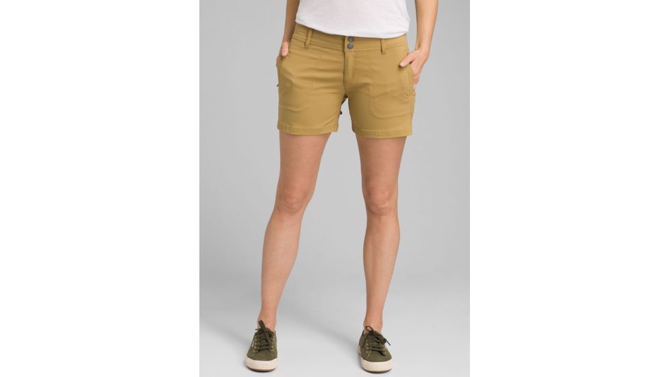 prAna Revenna Short 7 Inch Inseam - Womens, Vintage Khaki, 4, W3118LG12 -258-4
