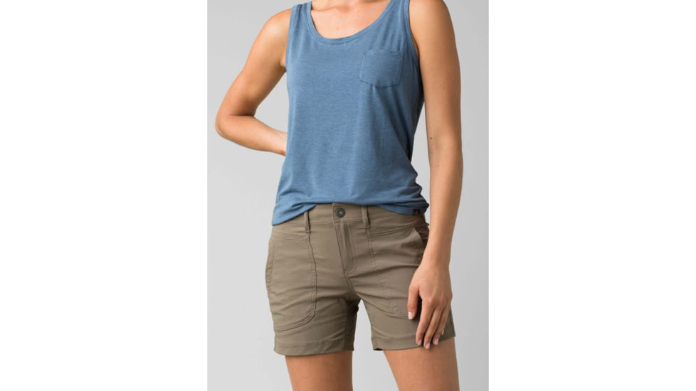 prAna Revenna Short - Womens, Mud, 2, 7in, W3120LR40-MUD-2