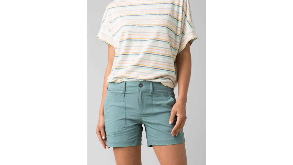 prAna Revenna Short - Womens, Smoky Blue, 2, 7in, W3120LR40-SMBL-2