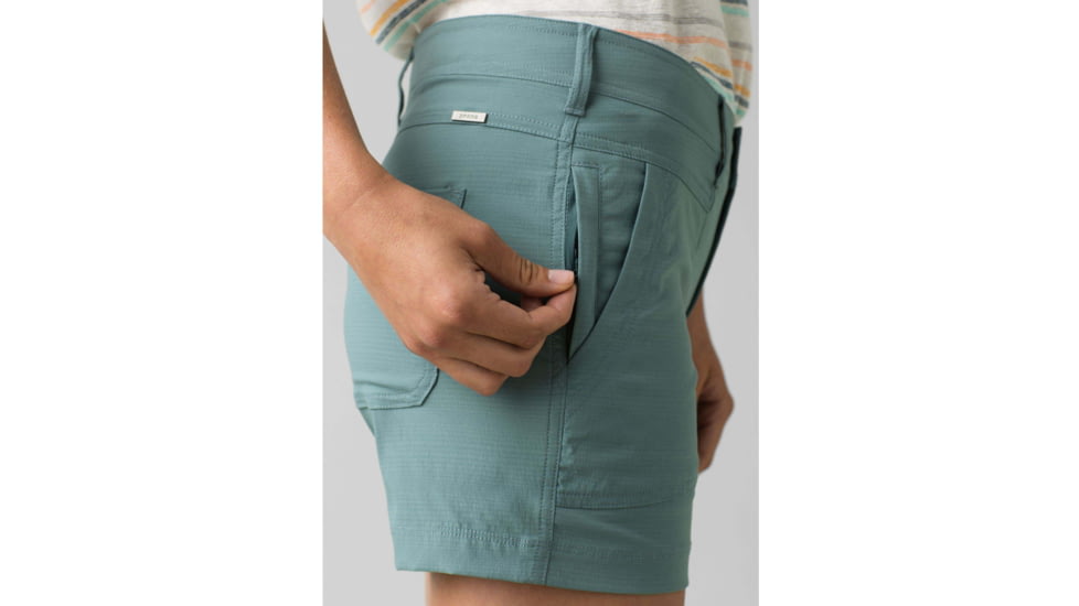 prAna Revenna Short - Womens, Smoky Blue, 2, 7in, W3120LR40-SMBL-2