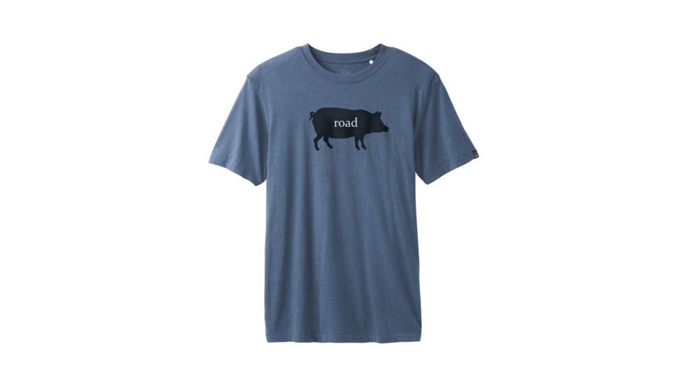 prAna Road Hog Journeyman T-Shirt - Mens, Denim Heather, Large, M13181508-DEHT-L