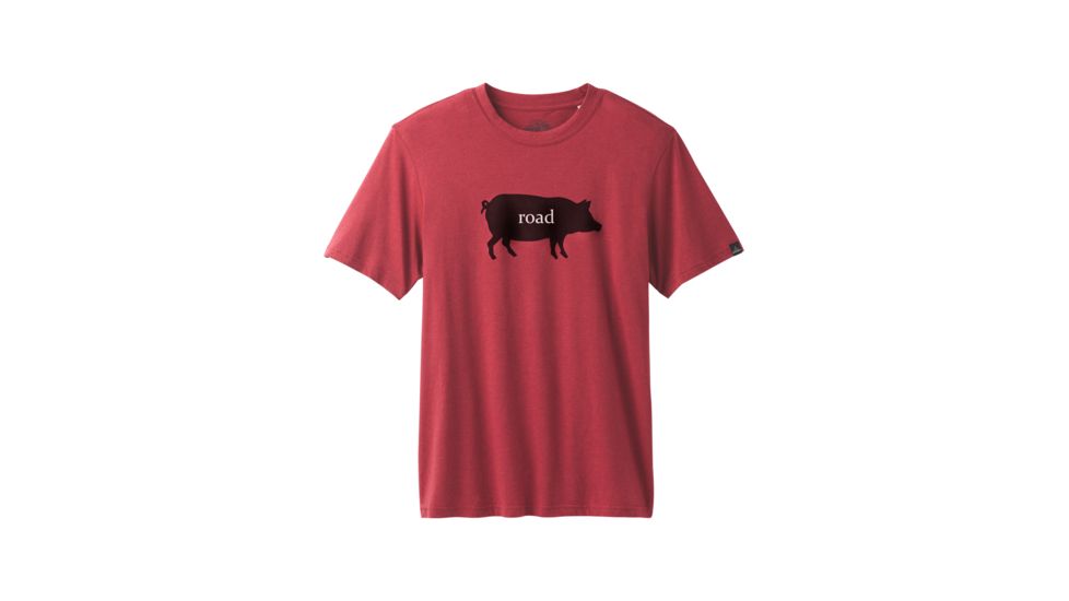 prAna Road Hog Journeyman T-Shirt - Mens, Mulled Wine Heather, Large, M13181508-MWHT-L
