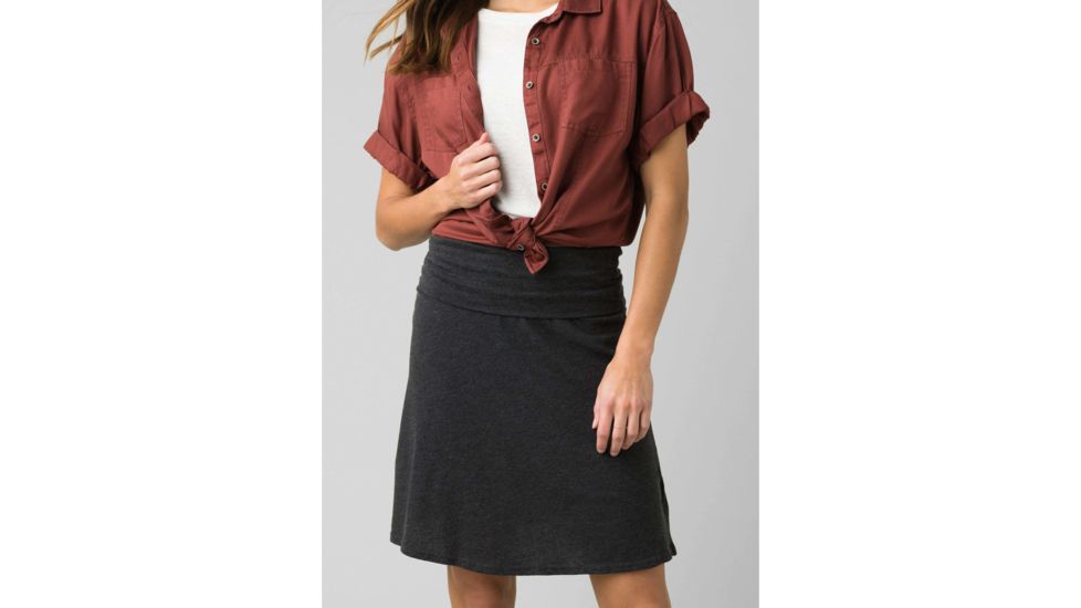 prAna Valencie Skirt - Womens, Black, Medium, W31202117-BLK-M