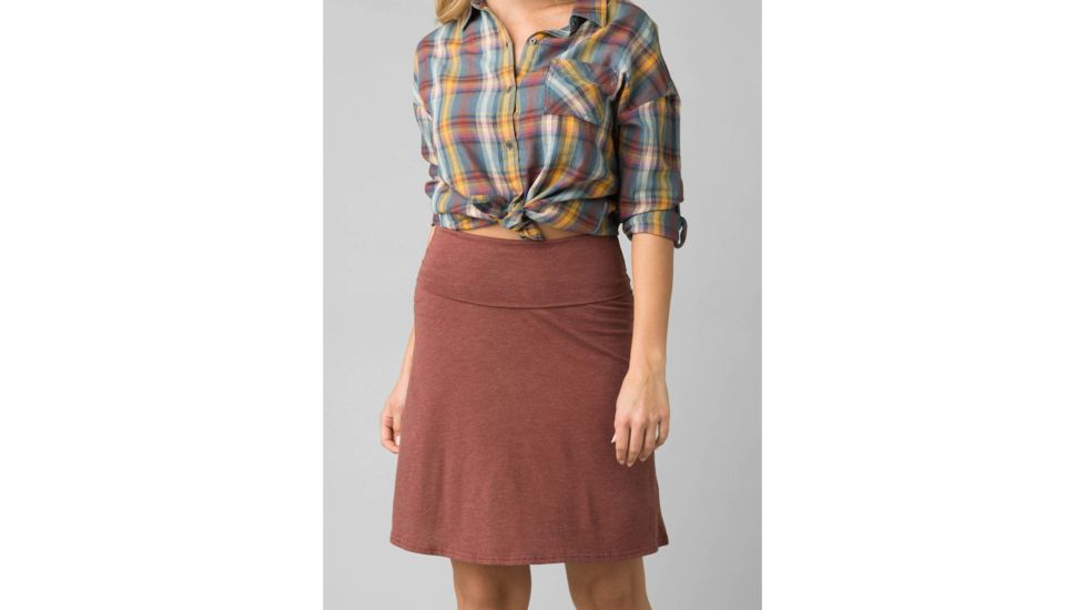 prAna Valencie Skirt - Womens, Vino, Medium, W31202117-VINO-M