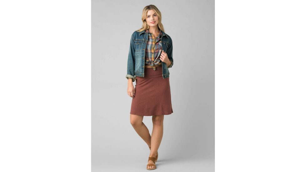 prAna Valencie Skirt - Womens, Vino, Medium, W31202117-VINO-M