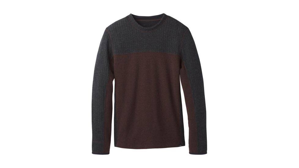 prAna Wentworth Crew Sweater - Men's, Cocoa, Large, M23170362-COA-L