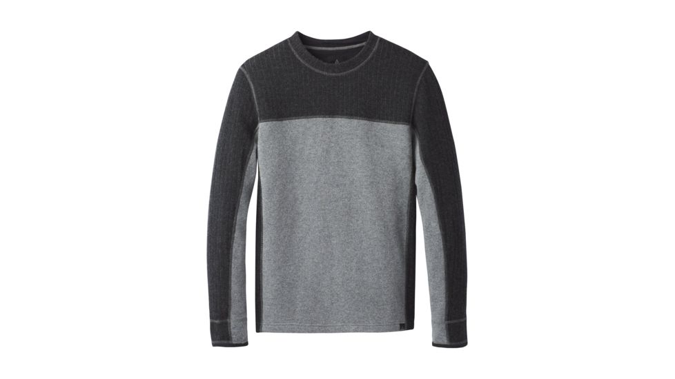 prAna Wentworth Crew Sweater - Men's, Gravel, Large, M23170362-GRA-L