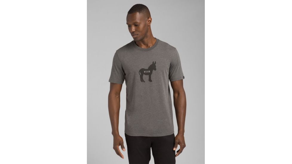 prAna Wise Ass Journeyman Tee - Mens, Charcoal Heather, XXLarge, M11180479-CCHT-XXL