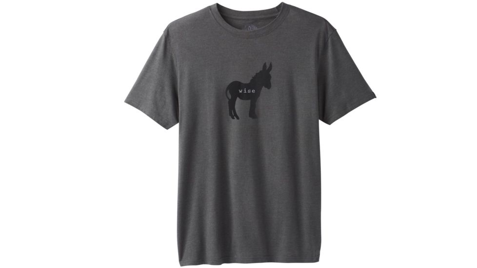 prAna Wise Ass Journeyman Tee - Mens, Charcoal Heather, XXLarge, M11180479-CCHT-XXL