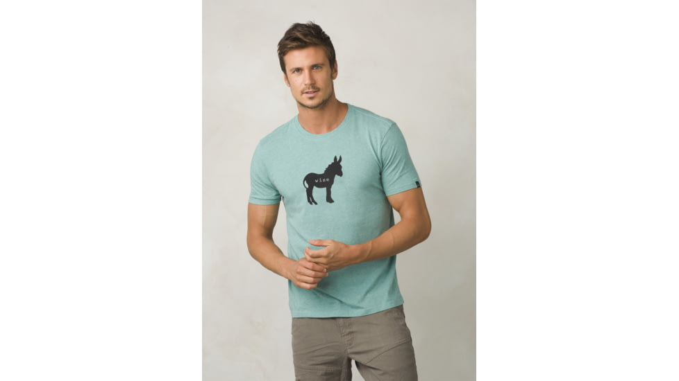 prAna Wise Ass Journeyman Tee - Men's, Sweetwater Green Heather, Small, M11180479-SGHT-S