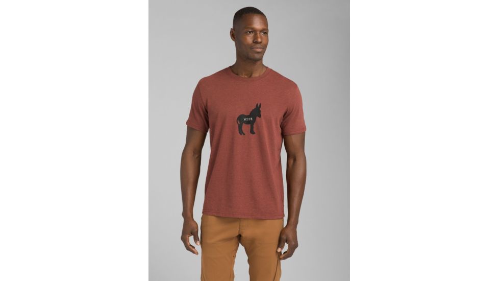 prAna Wise Journeyman Tee - Mens, Maple Heather, Large, M11180479-MPHT-L