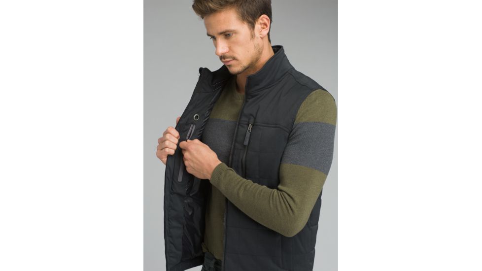 prAna Zion Quilted Vest - Mens, Black, XXLarge, M13170509-BLK-XXL