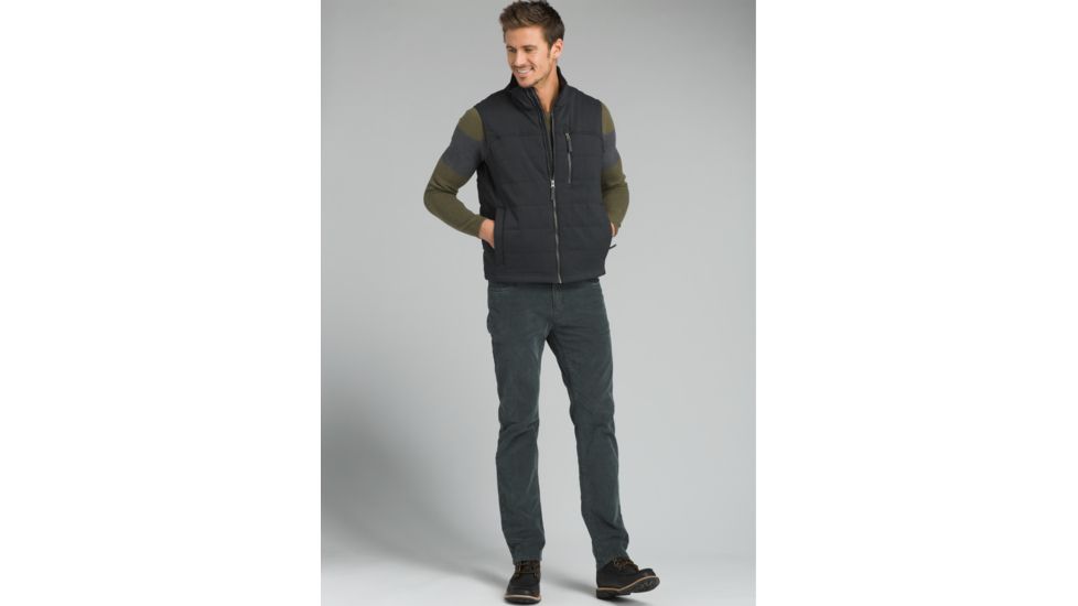 prAna Zion Quilted Vest - Mens, Black, XXLarge, M13170509-BLK-XXL