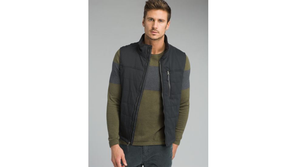 prAna Zion Quilted Vest - Men's, Black, XXLarge, M13170509-BLK-XXL