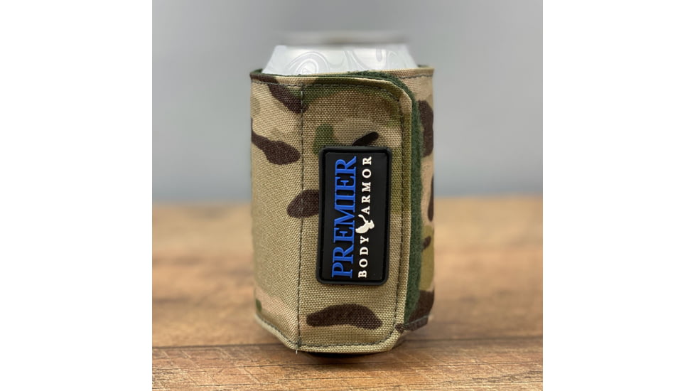Premier Body Armor Bulletproof Koozie, Level II, MultiCam, One Size, Koozie-MC