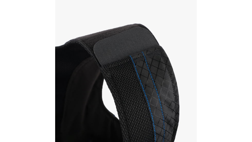 Premier Body Armor Concealable Armor Vest w/ Level IIIA Panel, Black With Blue Stitching, Large, CAV-BLACK-LARGE