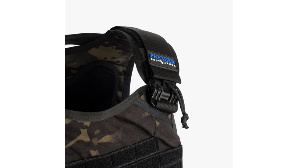 Premier Body Armor Core Plate Carrier w/ Level IIIA Cummerbund Armor, Multicam Black, 2XL, CMPC-MCB-2XL-IIIA