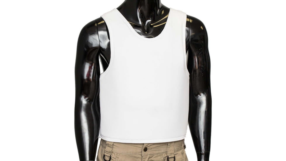 Premier Body Armor Discreet Executive Level IIIA Buletproof Vest, White, Large, DISCREET-EXE-VEST-LEVELIIIA-White-L