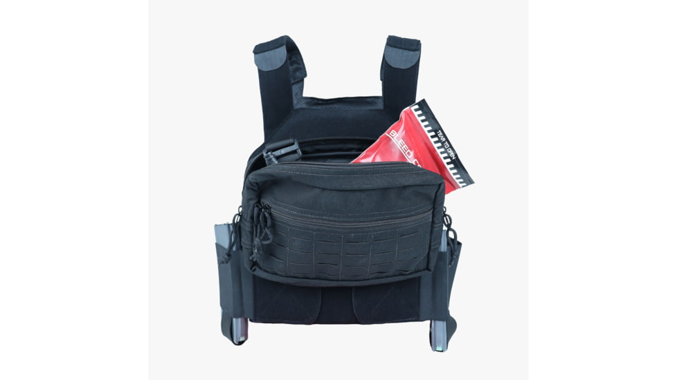 Premier Body Armor Discreet Plate Carrier, Black, One Size, DPC-BLK-UNIVERSAL