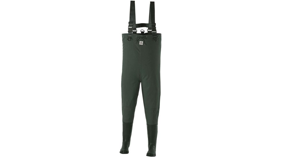 Proline Twin River 2-Ply Chest Wader - Rubber Outsole - Men's, Dark Green, US 11 72101-L-11