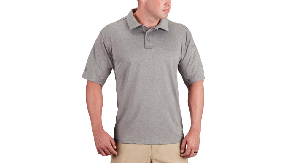Propper EDGETEC Polo - Mens, Heather Grey, Large, F58025M023L