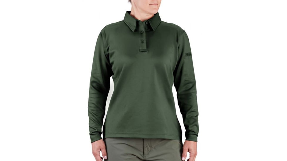 Propper I.C.E. Performance Polo Long Sleeve - Womens, Dark Green, Large, F535772311L