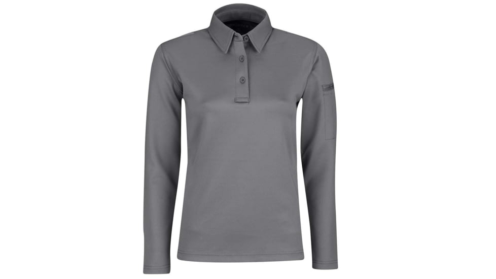 Propper I.C.E. Performance Polo Long Sleeve - Womens, Grey, Extra Large, F535772020XL