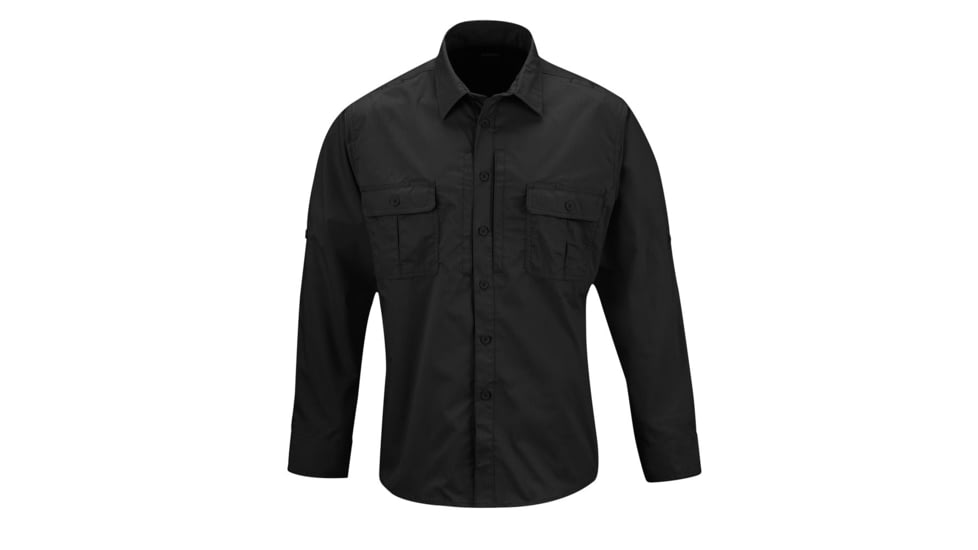 Propper Kinetic Long Sleeve Shirt - Mens, Black, 5XL, Regular, F53714X0015XL2