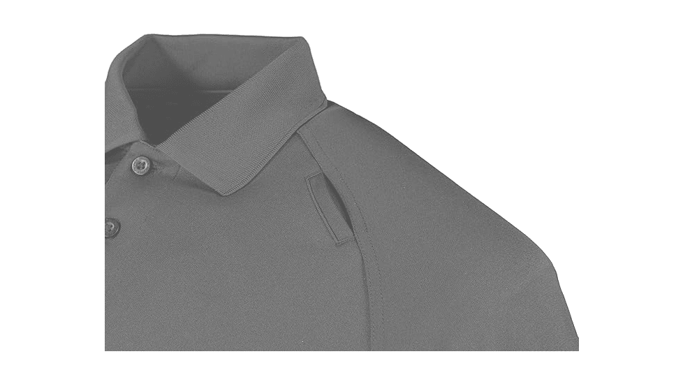 Propper Raglan Long Sleeve Utility Polo - Mens, Charcoal, S, F531301015S