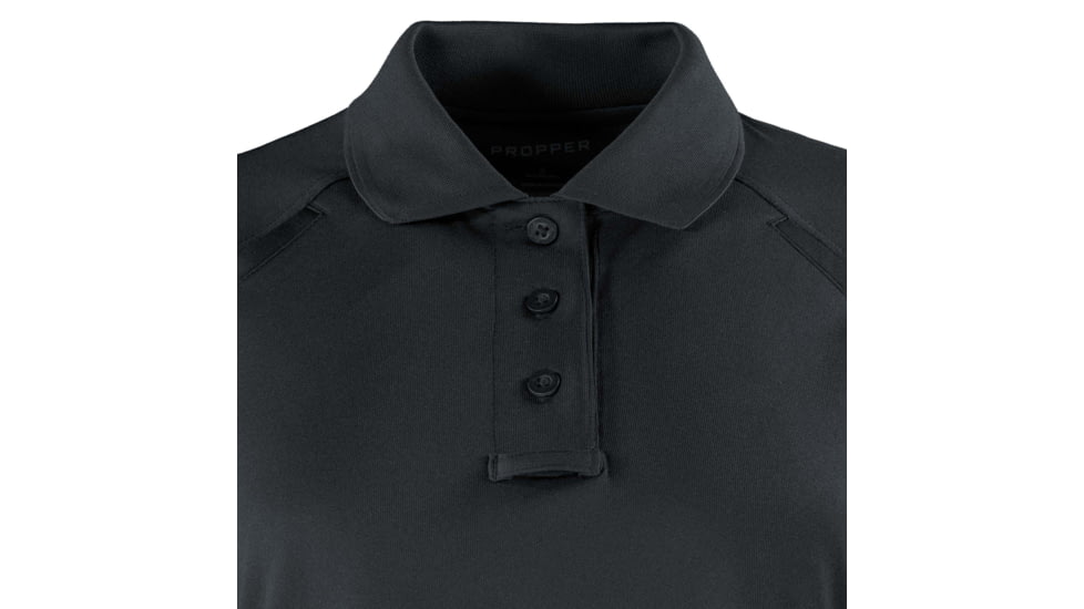 Propper Raglan Utility Short Sleeve Polo - Womens, Charcoal, S, F530901015S
