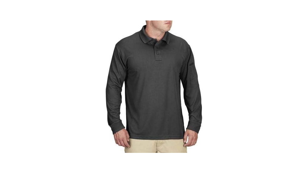 Propper Uniform Long Sleeve Polo - Mens, Charcoal, 5XL, F53564C0155XL