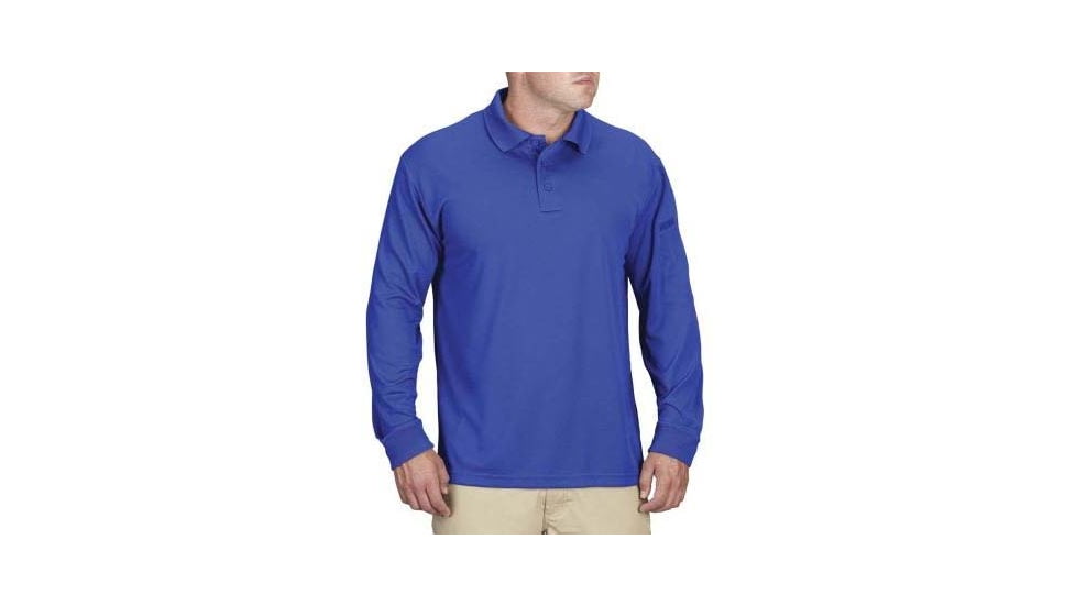 Propper Uniform Long Sleeve Polo - Mens, Cobalt Blue, XS, F53564C452XS
