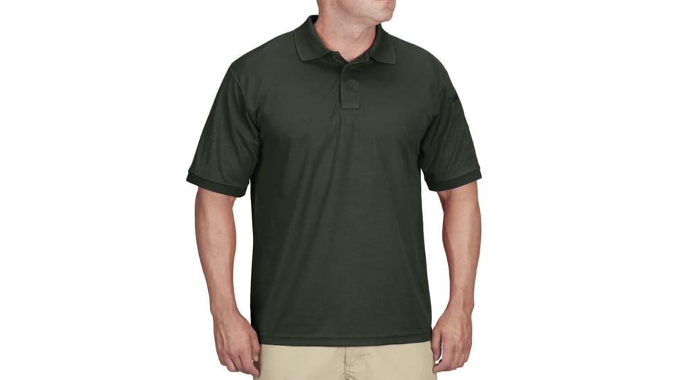 Propper Uniform Short Sleeve Polo - Men's, Large, Dark Green, F53554C311L
