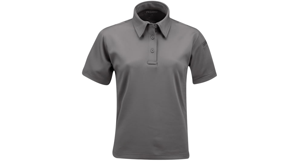 Propper Women's I.C.E. Performance Polo Short Sleeve Shirt, Grey