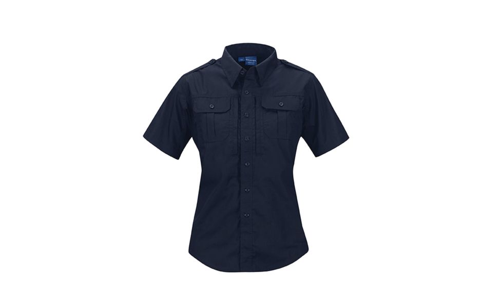 Propper Women's Short Sleeve Tactical Shirt, Size Large, LAPD Navy F530450450L