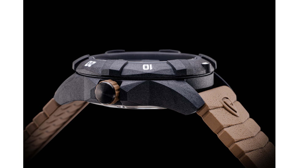 ProTek Carbon USMC Dive Watch, Carbon Case/Black&amp;Desert Sand Dial/D Sand Strap, One Size, PT1016D