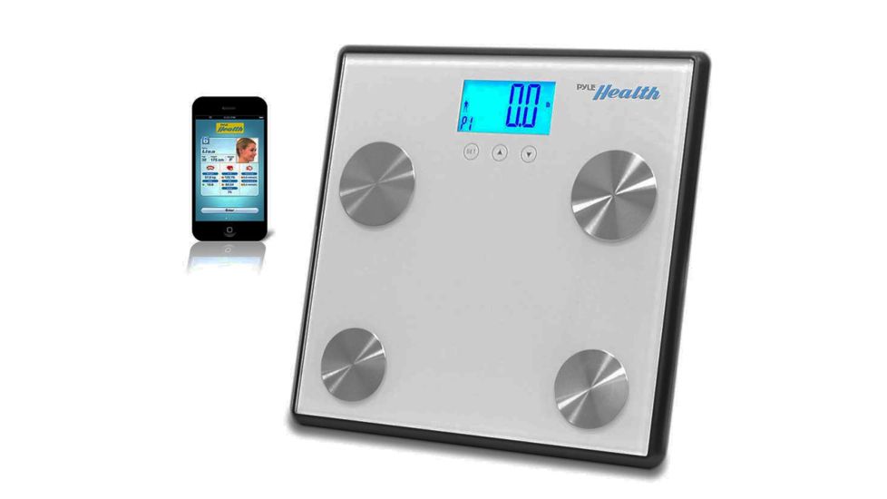Pyle Bluetooth Digital Weight And Personal Health Scale, Silver PHLSCBT4WT