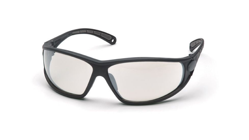 Pyramex Escape Safety Glasses - Indoor/Outdoor Mirror Lens, Black Frame SB3880D