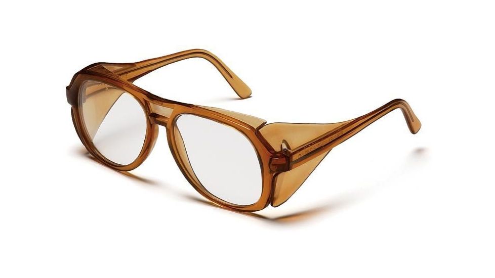 Pyramex Monitor Safety Glasses - Clear Lens, Caramel Frame SC210C