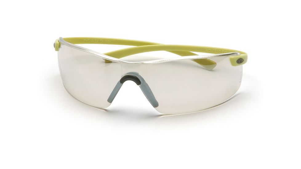 Pyramex Montego Safety Eyewear - Indoor/Outdoor Mirror Lens, Hi Vis Yellow Frame SY5380S