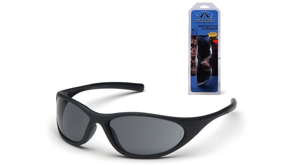 Pyramex Zone II Safety Eyewear - Gray Lens, Matte Black Frame SB3320E3