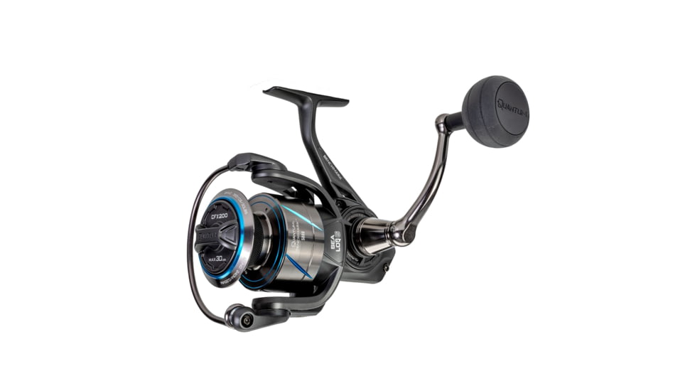 Quantum Benchmark Spinning Reel and Rod Combo, 7ft, 1-PC, Medium, Fast Rod, Graphite Composite Blank, SZ 5000 Reel, 5+1 Bearings, 5.6-1 Ratio, Silver/Blue, BK5000701M1220.P2