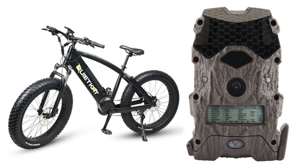 QuietKat Black Ambush 750W Electric Bike w/ Mirage 16 Lightsout Trail Camera