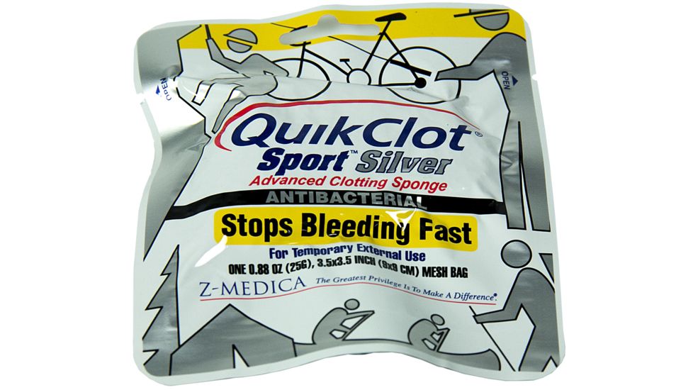 QuikClot Sport Silver Advanced Clotting Sponge, 25G 5020-0015