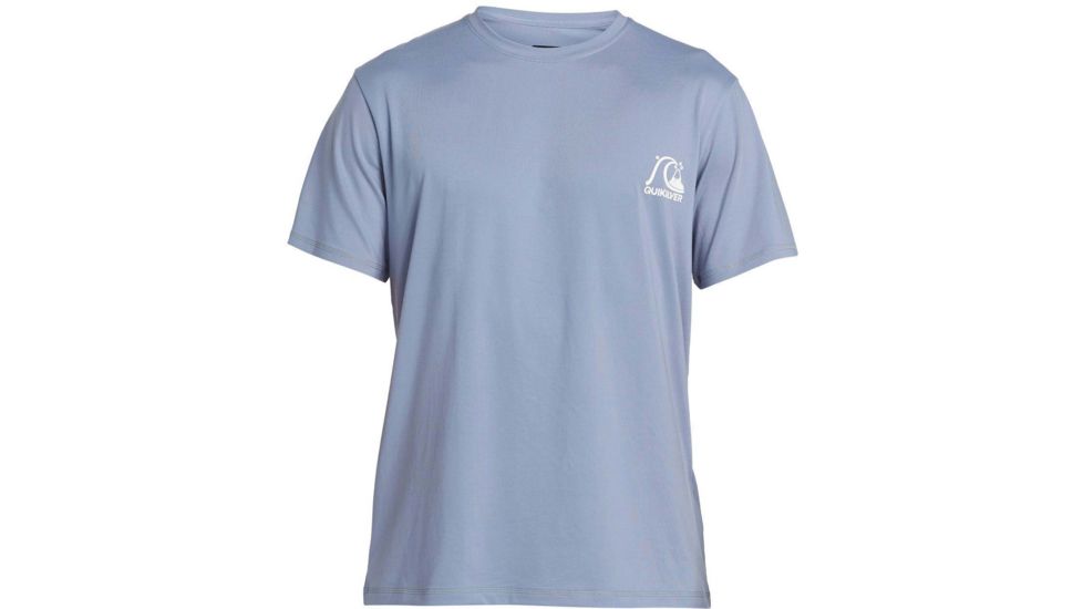 Quiksilver Heritage Short Sleeve UPF 50 Surf Tee - Mens, Stone Wash, Large, EQYWR03236-BKJ0-L