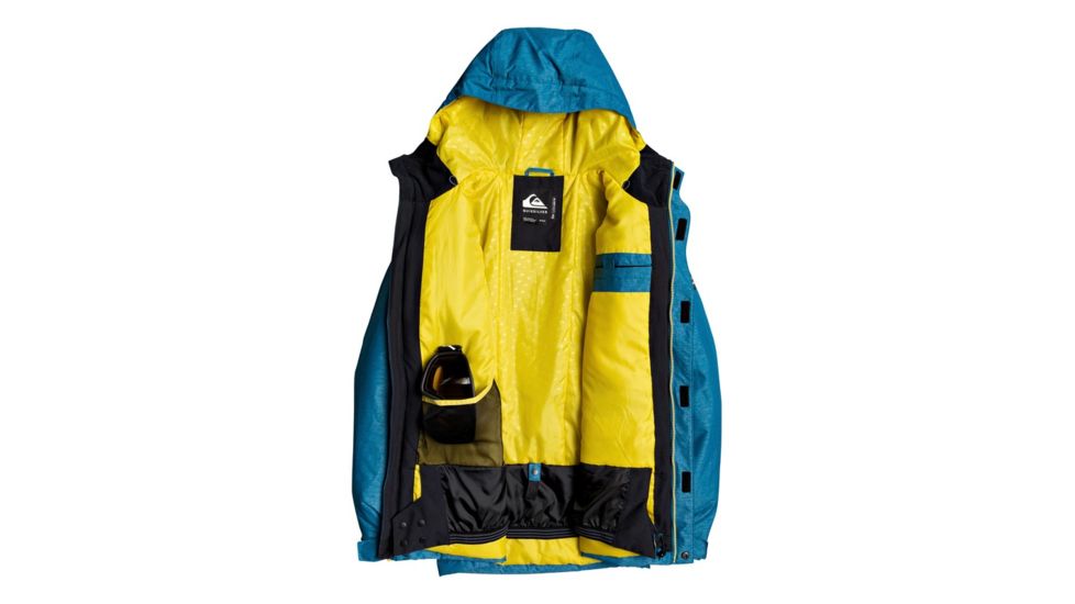 Quiksilver Mission Snow Jacket - Mens, Lyons Blue, Medium, EQYTJ03221-BSE0-M