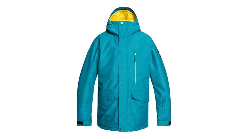 Quiksilver Mission Snow Jacket - Mens, Lyons Blue, Medium, EQYTJ03221-BSE0-M